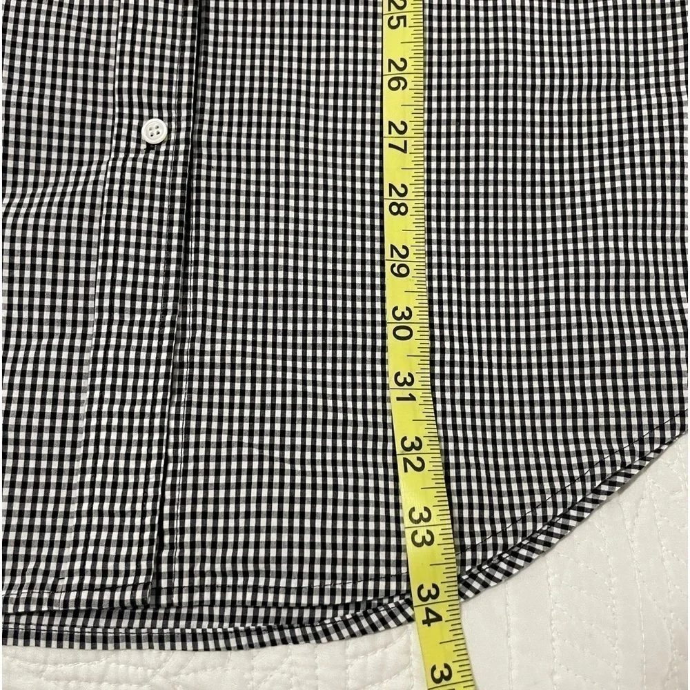 Frame Gingham Print Summer Shirt Dress Button Front XS